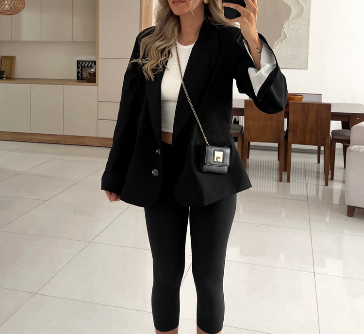 بلیزر لینن ECRU مشکی